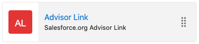 Advisor Link button from home page